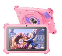 Zcobro Tablet per Bambini Con Custodia - Android 2 GB RAM + 32 GB ROM + 256 GB Espandibile, Wi-Fi, Bluetooth, Tipo C, Sicurezza, Quad Core - Rosa