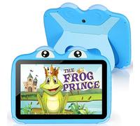 zcobro Tablet per bambini da 10 pollici Android 64 GB 1280 x 800 HD, WiFi6, BT 5.0, Widevine L1, 5000 mAh Dual Fotocamera, Controllo Parentale, App preinstallate con Custodia Blu