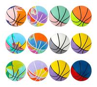 ZCOINS 12 palline di gomma, 60 mm, per bambini e regali per feste | Piccoli palloni da calcio e pallacanestro in un grande mix, regali di compleanno per bambini, giocattoli all'aperto