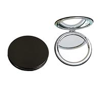 Zcooooool Specchio pieghevole rotondo 6,7 CM,per il trucco Specchio per il trucco professionale bifacciale(un lato ingrandito,l'altro normale) Specchio con superficie in Pu