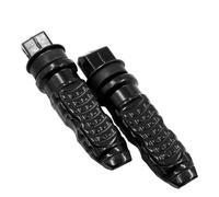 ZCPOPKNHNZ 2 Pezzi Universali Pedane Passeggero Posteriore Moto In Alluminio Pedane Poggiapiedi Scooter Pedana Moto Modifica Pedale(NERO)