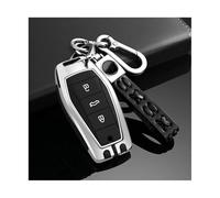 ZCPOPKNHNZ Custia Portachiavi Auto Per JAC JS6 JS8 JS4 SOL Per Sehol QX E10X E30X E50A X4 X8 X6 T8 T9 Plus A5 E40X E20X Keychain Fob(Argento,Stile 1)