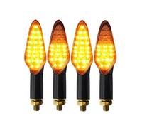 ZCPOPKNHNZ Indicatori Di Direzione LED E-Mark Per Moto Omologati E4 | Indicatori Di Direzione A LED Relè Integrato Per Lampeggiatore Moto E4(4 pezzi)