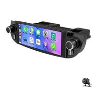 ZCRKEJI Autoradio stereo con touchscreen HD da 7 pollici per Fiat 500 2007-2015 Android 14 Wireless CarPlay e Android Auto e HiFi FM WiFi Mirror Link Backup Came (Dimensioni: 4 CORE 2+32G,Colore: Nero