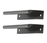 zcru004 Lega di Alluminio Maniglia Invisibile Pomelli per Porta Maniglione da Cucina Pomolo per Mobili Tiretti Manopole di Armadio 2 Pezzi (Titanium Grey,Length 1000mm)