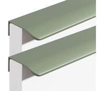 zcru004 Verde Maniglia Invisibile Lega di Alluminio Pomelli per Porta Maniglione da Cucina Pomolo per Mobili Tiretti Manopole di Armadio 2 Pezzi (Hole distance 96mm)