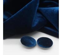 ZCSLD 10 PZ 10-28 MM Velluto Oro Bottoni Rotondi Rivestiti in Tessuto Bottoni in Velluto con Bottoni con Gambo in Metallo per Abbigliamento Artigianato Cucito
