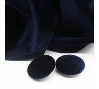 ZCSLD 10 PZ 10-28 MM Velluto Oro Bottoni Rotondi Rivestiti in Tessuto Bottoni in Velluto con Bottoni con Gambo in Metallo per Abbigliamento Artigianato Cucito