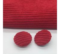 ZCSLD 10 pz 10-38mm Velluto a Coste Rotondo Tessuto Bottoni Rivestiti in Stoffa Bottoni in Velluto con Bottoni con Gambo in Metallo per Abbigliamento Artigianato Cucito