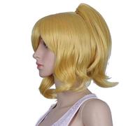 ZCSLD 28-65CM Oro * Parrucche sfumate di colore verde Parrucche sintetiche Accessori per capelli per ragazze nella festa quotidiana