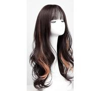 ZCSLD 50CM 5 Pezzi Pezzi di Capelli Colorati in Lino Oro/Blu Zaffiro per Donne Pezzi di Capelli Colorati per Donne Clip in Viaggi, Feste, Carnevale