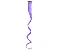 ZCSLD 50CM 5 Pezzi Pezzi di Capelli Colorati Rosa/Viola per Donna Pezzi di Capelli Colorati per Donna Clip in Feste di Viaggio Carnevale