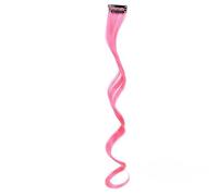 ZCSLD 50CM 5 Pezzi Pezzi di Capelli Colorati Rosa/Viola per Donna Pezzi di Capelli Colorati per Donna Clip in Feste di Viaggio Carnevale