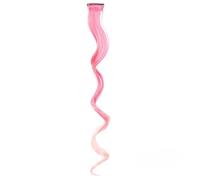 ZCSLD 50CM 5 Pezzi Pezzi di Capelli Colorati Rosa/Viola per Donna Pezzi di Capelli Colorati per Donna Clip in Feste di Viaggio Carnevale