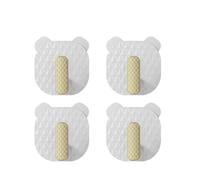 ZCSLD 6/12 Pezzi 5.2 * 5.8CM Ganci Adesivi Extra Resistenti Rossi Installazione Semplice Ganci da Parete Resistenti per Bagno, Cucina, organizzazione di Ufficio