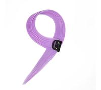 ZCSLD 60CM 5 pezzi sfumatura grigio nebbia blu pezzi di capelli colorati per le donne pezzi di capelli colorati per le donne clip in feste di viaggio carnevale