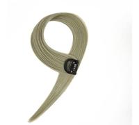ZCSLD 60CM 5 pezzi sfumatura grigio nebbia blu pezzi di capelli colorati per le donne pezzi di capelli colorati per le donne clip in feste di viaggio carnevale
