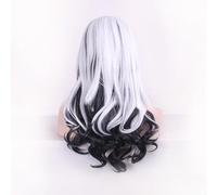 ZCSLD 70-75CM oro/rosa chiaro parrucche sfumate di colore parrucche sintetiche parrucche per le donne parrucca cosplay piena di colore riccio posticci per feste quotidiane