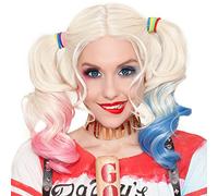 ZCSLD Circa 55 CM Parrucche Sfumate di Colore Rosa/Blu Parrucche Sintetiche Parrucca Cosplay Posticci per Feste Quotidiane Halloween Cosplay Decorazione di Halloween