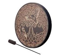 ZCSXK 4 Pezzi Tamburi Sciamanici - Albero della Vita e Tamburo Siberiano - Frame Drum Instrument per gli amanti della musica, Strumento di guarigione del suono con Drum Stick