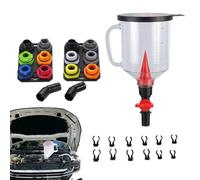 ZCSXK Kit Spurgo Liquido Refrigerante | Riempitore Universale Portatile Antigoccia - Kit Imbuto Spurgo Liquido Refrigerante | per Auto Camion SUV Motore Impianto di Raffreddamento Lavaggio Filtro Cam