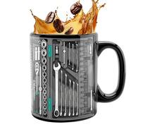 ZCSXK Per Caffè Del Mattino - Ceramica Da 350ml Per Acqua E Latte - Design Kit Strumenti Meccanici 2D Per Bevande - Per Casa Scuola Appartamento Università Soggiorno Sala Studio Cucina Soggiorno