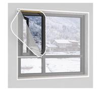 ZCXMNL Kit di isolamento per finestre, parabrezza trasparente, insonorizzante e cancellazione del rumore, pellicola isolante per una perfetta tenuta al freddo, dimensioni su misura(1,7 x 1,9 m)