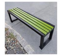 ZCXMNL Panchina da giardino in legno, 2-3 posti, 100% legno di acacia, resistente alle intemperie, superficie pretrattata con olio, per esterni, veranda, patio, parco (nero verde, 150 x 40 x 45 cm)