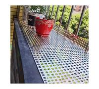 ZCXMNL Piastra perforata in acciaio inossidabile 304, diametro del foro 10 mm, lamiera di metallo con lacci e guanti, piastra perforata anticaduta, facile da installare (0,8 mm-70 x 122 cm)