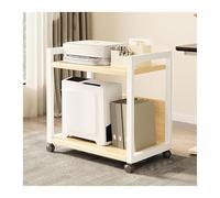 ZCXMNL Supporto audio mobile a 2/3/4/5 livelli, supporti componenti AV, scaffale, armadi stereo a torre, con ruote, per riunioni, soggiorno, sala di registrazione (bianco, 51 x 30 x 55 cm)