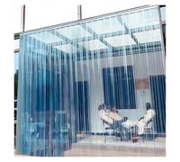 ZCXMNL Tenda a strisce in plastica trasparente da 2 mm, porta con isolamento termico in PVC, tende impermeabili morbide per porte del congelatore e magazzino (0,85 x 2,2 m)