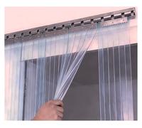 ZCXMNL Tenda a strisce in plastica trasparente, per porta con isolamento termico in PVC, spessore morbido, tende impermeabili per porte del congelatore e magazzino (1,1 x 2 m)