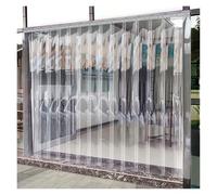 ZCXMNL Tenda a strisce in PVC, porta in vinile, spessore 2 mm, con riduzione del rumore, isolamento termico, sovrapposizione 3,5 cm, per porte del congelatore, magazzino (1,3 x 2,2 m)