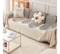 ZCXRYFL 1 2 3 4 Posti Telo Copridivano Multiuso Foulard in Ciniglia per Sedia Letto Coperte Universale per Divano Ad Angolare Penisola Copridivani Ribelle Gatto Cane(180X380cm,Brown)