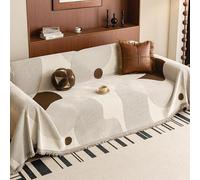 ZCXRYFL Coperta Divano Copridivano di Lusso per La Casa 1/2/3/4 Posti Copertura Divano in Ciniglia Telo Salva Divano con Penisola/Angolo per AntiGraffio Gatto, Lavabile(180X420cm,C)