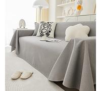 ZCXRYFL Copridivano Impermeabili per Cani Gatti, Fodere per Divano Componibili a Forma di L, Copridivani in Spessa Resistente per Decorazioni per La Casa Protezione per Divano(190x230cm,Light Grey)