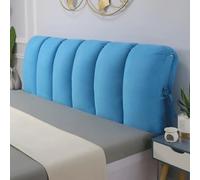 ZCXRYFL Cuscini Testiera Letto Matrimoniale Singolo Una Piazza E Mezza Copri Testata Letto Imbottita, Schienale Letto Grandi Cuscino da Lettura Anti-collisione Copripiumino Lavabile(80x50cm,Blue1)