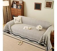 ZCXRYFL Telo Arredo Divano di Lusso per La Casa Copridivano Morbido 1 2 3 4 Posti Copertura Divano in Ciniglia Coperte Divano Universale per Lettino Divano Letto, Cani E Gatti(180X180cm,Grey)