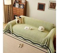 ZCXRYFL Telo Arredo Divano di Lusso per La Casa Copridivano Morbido 1 2 3 4 Posti Copertura Divano in Ciniglia Coperte Divano Universale per Lettino Divano Letto, Cani E Gatti(180X340cm,Green)