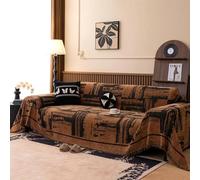 ZCXRYFL Telo Salva Arredo Divano Grande Copridivano retrò E Lussuoso 1 2 3 4 Posti Coperta Divano in Ciniglia per Divano Letto/Divano Braccioli/Spiaggia/AntiGraffio Gatto(180X380cm,A)