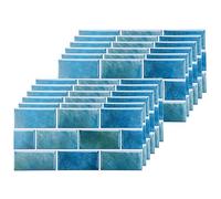 ZCYKJ Piastrelle adesive per bagno e cucina, impermeabili, in vinile, autoadesive, autoadesive, da parete, per soggiorno, 30 x 15 cm (12 fogli)