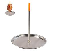 ZCYKJ Spiedino verticale per barbecue, in acciaio inox, spiedo per barbecue, griglia per pollo, torrefazione, griglia verticale per carne per bistecca, pollo, pesce, tacchino, kebab
