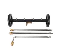 ZCZDHNA 16 inch Under Car Washer | 4000 PSI Water Broom & Undercarriage Maintenance Tool 2 in 1 | Exterior Maintenance Tool for Truck/SUV/Trailer | Stainless Steel Nozzles, 3