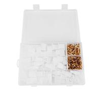 ZCZDHNA 2.8MM Automotive Wire Connectors Kit | 40 Set 2/3 / 4/6 Way Terminal Housing for Car/Motorcycle/ATV Wiring | Copper Connectors with Fixed Hook, 150 Male & Female Terminals