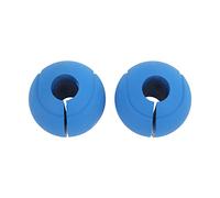 ZCZDHNA Barbell Grips Secure Grip Silicone | Thickened Dumbbell Grip for Massive Arm/Muscle Building/Strength Training | Curved Bar Handle Grip Enhancer for 25mm 28mm 30mm Bars (Blue)