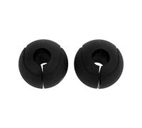 ZCZDHNA Barbell Grips Secure Grip Silicone | Thickened Dumbbell Grip for Massive Arm/Muscle Building/Strength Training | Curved Bar Handle Grip Enhancer for 25mm 28mm 30mm Bars (Black)