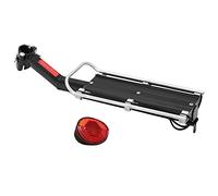 ZCZDHNA Cycle Rear Rack Aluminum Alloy | Detachable Cargo Rack with Tail Lamp | Universal Frame Rack for Road/Mountain Types | Manned & Cargo Carrier