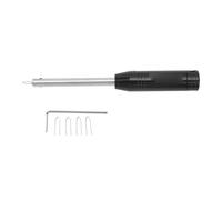 ZCZDHNA Cycle Spoke Cap Wrench | Aluminum Alloy Spoke Nipple Tool for Wheel Repair/Maintenance/Installation | with 5 Accessories & Hanging Hole (Black)
