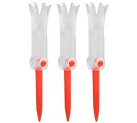 ZCZDHNA Foldable Sports Tee | Flight - Prevention Rotatable Practice Accessory with 6 - Claw Design | Training Ball Tee for Driving Range/Backyard/Indoor Use | Enduring PP Soft Rubber (Red)