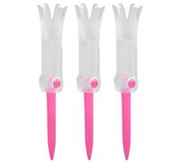 ZCZDHNA Foldable Sports Tee | Flight - Prevention Rotatable Practice Accessory with 6 - Claw Design | Training Ball Tee for Driving Range/Backyard/Indoor Use | Enduring PP Soft Rubber (Pink)